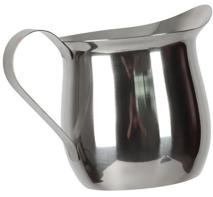 QUXVUIS Coffee Milk Cup Milk Frothing Jug Pouring Jug Durable Stainless Steel for Frothing Can Better Control Pitcher Espressos Steaming Pitcher