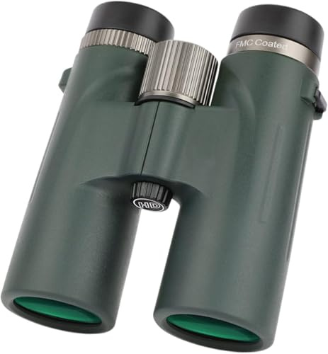 Bossdun 12x42 Teleskop - Hohe Feldstecher mit BAK-4 Prisma und FMC-Linsen, wasserdichtes Jagdfernglas für Vogelbeobachtung, Reisen, Wandern, Konzerte (12X42 grün)