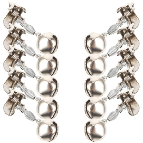 BESTYASH Angel Glocken 10 Stück, | Metall Angelglöckchen mit Clip als Bissanzeiger