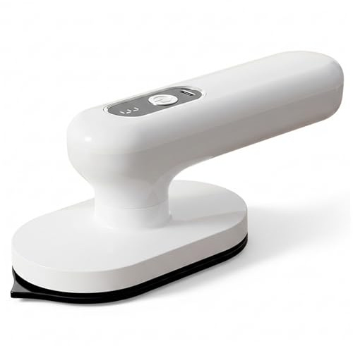 Mini plancha inalámbrica para manualidades y ropa, mini plancha portátil para manualidades con calentamiento rápido de 30 segundos, mango giratorio de 90° para planchado plano y vertical, prensa de c