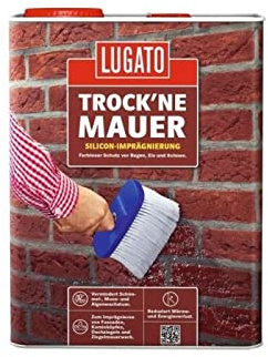 Lugato Trockne Mauer Silicon-Imprägnierung 10 Liter, Silikon, Metall-Silicon-Dichtmittel, Dichtmittel, Metall, Durchsichtig