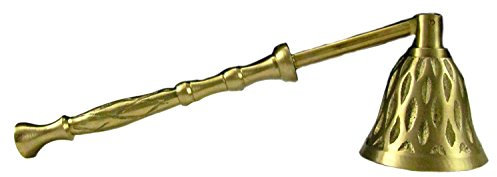 Biedermann & Sons Kerzenlöscher, antikes gehämmertes satiniertes Messing, 17,1 cm lang, M2311