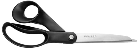 Fiskars heavy duty allroundsax med skåra för kabelavbitning, Längd: 25 cm, Rostfritt stålblad / plasthandtag, Svart, 1020478