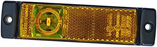 HELLA 2PS 008 645-017 Seitenmarkierungsleuchte - LED - 12V - Anbau - Lichtscheibenfarbe: gelb - LED-Lichtfarbe: gelb - Kabel: 1500mm - links/rechts