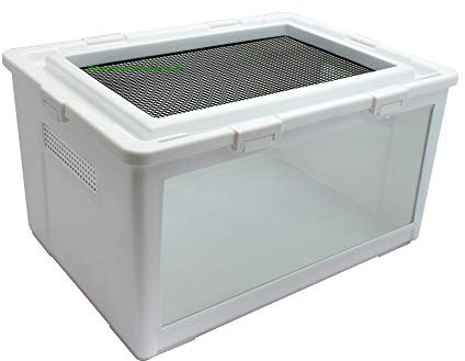 Reptilien Box 50x35,5x27cm + Glasscheibe Kükenaufzuchtbox Transportbox