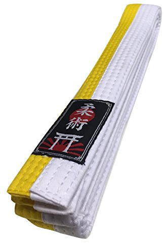 Budodrake Ju Jutsu/Jiu-Jitsu Gürtel weiß-gelb