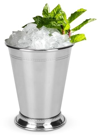 Edelstahl-Weingläser, Moscow Mule Tasse, 13.5oz/400ml Minze Julep Tassen Cocktail Cup Metallbecher Unzerbrechlicher Edelstahl Trinkbecher Schnapsgläser Gläser Für Home Bar Party