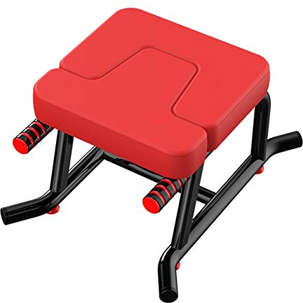 Headstand Stool Yoga, Yoga Inversion Chair Headstand Bench with PU Pads, Indoor Sports Exercise Bench Fitness Equipment of Relieve Fatigue and Build Up Body (Red)