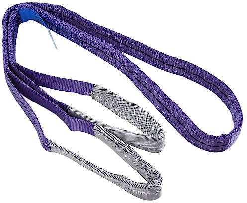 Hebeband, Hebebänder, 2 m x 30 mm, Hebeschlinge Rundschlinge, Stabiler Schwerlast Hebegurt, 1T PES Hebegurte Schwere, flache Hebegurte Verdickter Gurt für den Transport