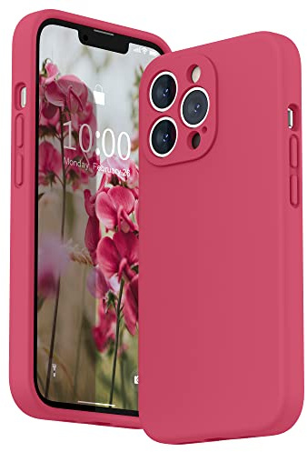 SURPHY für iPhone 13 Pro Hülle Silikon mit Displayschutzfolie | Case mit Kameraschutz Stoßfeste Handyhülle für 6,1 mit Erhöhter Randschutz