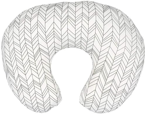 Floral Nursing Pillow Cover , Stretchy Nursing Pillow Slipcovers for Baby Girl&Boy Breastfeeding and Bottle Feeding Pillow, Zipper Ultra Soft Nursing Pillowcase for Newborn