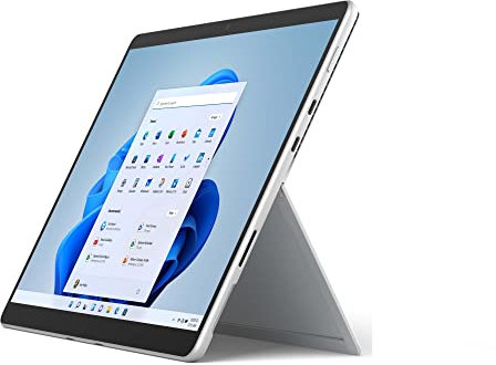 Microsoft Surface Pro 8 - 13 Inch 2-in-1 Tablet PC - Silver - Intel Core i5, 16GB RAM, 256GB SSD - Windows 11 Home - Device only, 2021 model (Renewed)