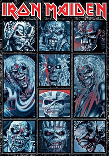 Postkarten-Druck Iron Maiden (Ten Eddies), A6 (1 Karte im Lieferumfang enthalten)