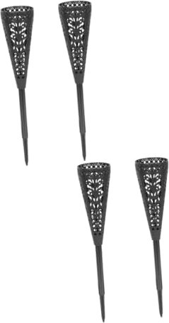 PRETYZOOM 2 Juegos Cubo De Flores De Cementerio Vasos De Plástico Decoración Exterior Decoración Aire Adornos para La Tumba del Abuelo Cono Jarrón Insertado En La Tumba 2 Piezas * 2