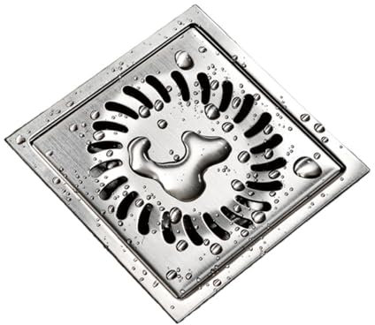 WDSBZNB Canal de Drenaje Drenaje De Piso Invisible Acero Inoxidable 304 Cuadrado Cuarto De Baño Rejilla De Drenaje Escurridor Relleno De Piso 11 Cm(11 Cm)