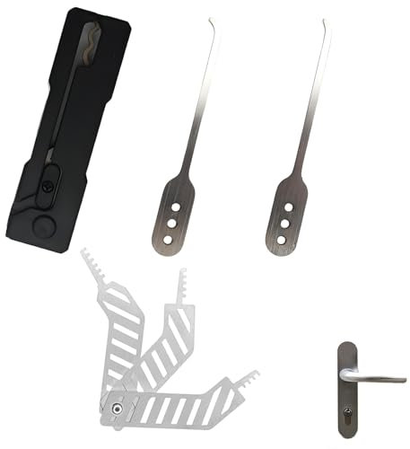 6 PCS Lockpicking Sets, Professional Lock Picking Kit Lock Picks Locksmith Tools, Portable Practice for Enthusiasts Professional Locksmith Lockpicking Tools Set