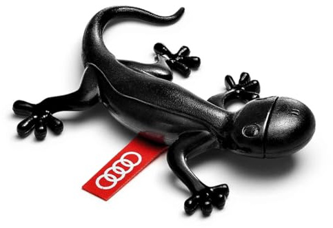Audi 85H087009 Duftgecko würzig Lufterfrischer Gecko Duftspender, schwarz