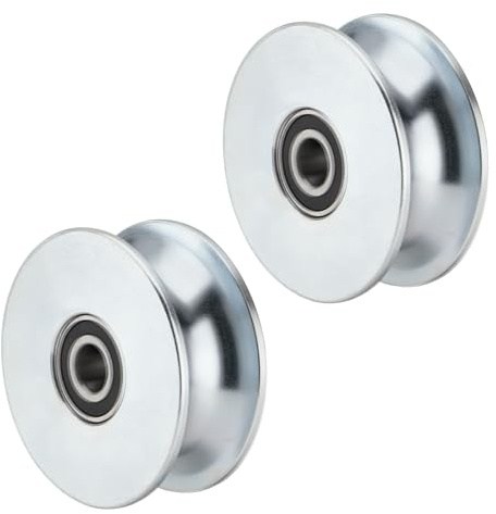 SPARKWHIZ Sliding Gate Rollers Fits 1-5/8 Pipe, 5 OD, Gate Hardware Kits Chain Link Fence Parts