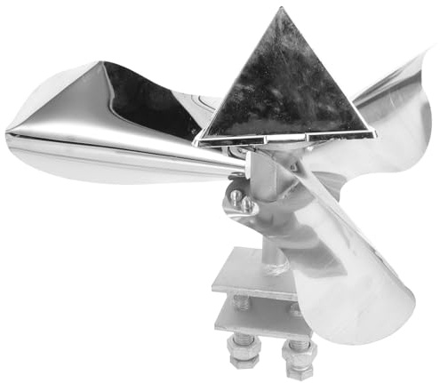 YARNOW Moulin à Vent Anti-Oiseaux en Acier Inoxydable Petit Format, Dispositif Réfléchissant Multi-Angles pour Jardin et Pelouse, Oiseau pour Fenêtre et Extérieur, Protection Solide