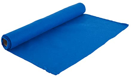 VBS Bastelfilz 45 x 100 cm Filzstoff 1.5 mm stark 100 Terylen ideal für kreative Projekte und Handarbeiten Ultramarin