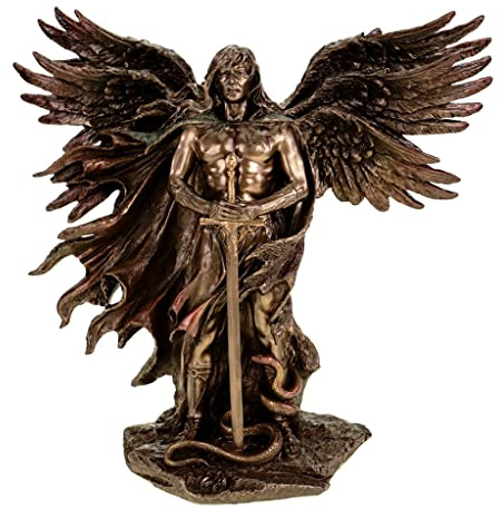 Veronese Erzengel Metatron mit 6 Flügeln bronziert/col. Figur Skulptur 2013