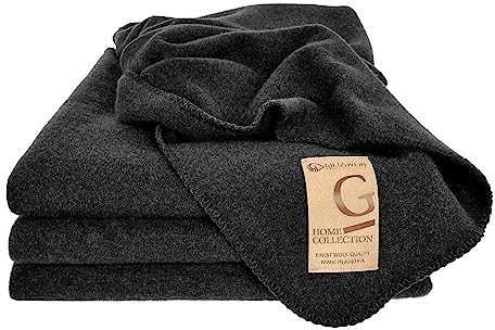 Giesswein – Marie Walkdecke aus 100% Natürlicher Schurwolle, Warme Decke, Hochwertige Tagesdecke, Kuschelig Weich, Wolldecke aus Reiner Schurwolle, Schurwolldecke, Klassisch & Elegant - 190 x 145 cm