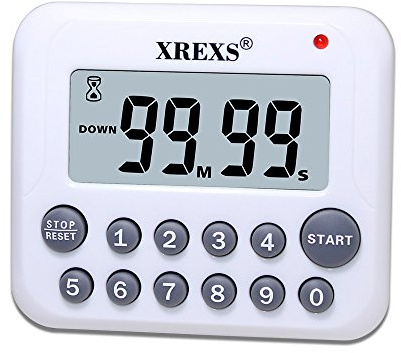 XREXS Digital Kitchen Timer Magnetic Countdown Up Cooking Timer Clock