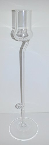 Verres à dégustation de cristal transparente, noble verre á vinagre de sherry de verre clair, verre á aperitif sur une longue tige décorative, souffle a la bouche hauteur environ 26 cm, conçu et fabriqué par la Oberstdorfer Glashuette