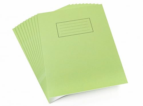 Silvine EX102 Übungsheft liniert mit Rand 80 Seiten 229 x 178 mm 10 Stück grün