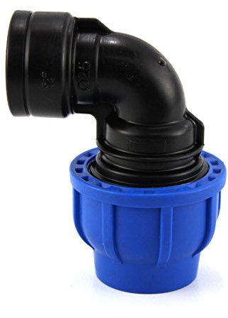 GOMITO COMPRESSIONE PP PN16 - 40 x 1¼ femmina - raccordo tubi polietilene CURVA