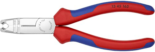 KNIPEX Abmantelungszange verchromt, mit Mehrkomponenten-Hüllen 165 mm (SB-Karte/Blister) 13 45 165 SB