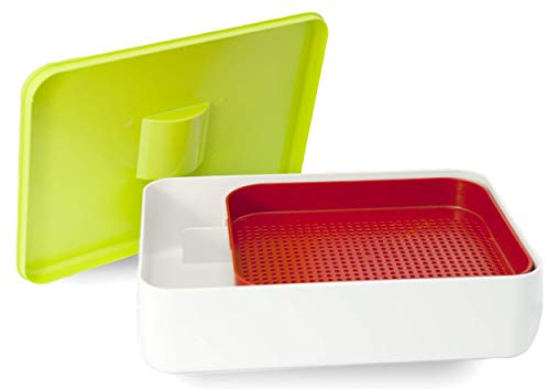 La Croquetera Cedazo para harina o Pan rallado rallado-100% español : Patentado y Fabricado en España, Plástico, Multicolor