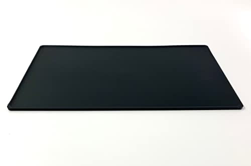 MC Ristorazione Tagliere/Tappeto da Lavoro con Bordo Flessibile 50x30 Nero Made in Italy