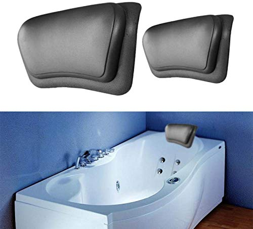 HAIBI Badewannenkissen, Spa Bad Kissen Kissen Kissen Badezimmer Nacken Unterstützung Zurück Komfort Spa Zubehör Pu Soft Home Kopfstütze
