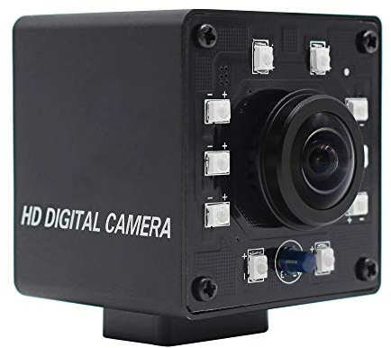 Mermaid Caméra USB 100 fps 1/2,7 CMOS OV2710 Webcam Full HD 1080P USB avec caméra Mini webcam Infrarouge USB 2.0 avec découpe Infrarouge et 10 LED Board webcam pour Android Windows Linux