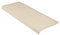 Floordirekt Alfombra de sisal Pure Nature - semicircular o Rectangular - esteras de escaleras - Alfombra escalonada de Fibra de sisal Natural Resistente (Angular con Labio 65 x 23,5 cm, Marfil)