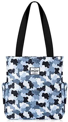 HAWEE Donna Borsa Tote con Zip Leggera Borsa a Tracolla Casual Borsa a Mano Moda Borsa a Spalla Grande Borsa della Spesa Impermeabile Borsetta per Viaggio Scuola Lavoro Quotidiano Vita Yoga Spiaggia