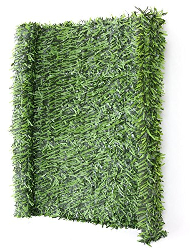 Mendler Balkonsichtschutz N77AM, Sichtschutz Windschutz Verkleidung für Balkon Terrasse Zaun - 500x100cm Tanne hell