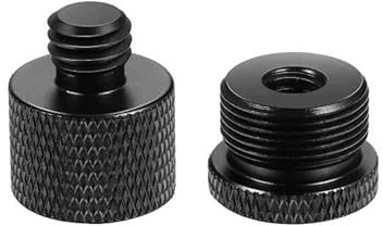 Vite per Microfono Adattatore per Asta Microfonica da 1/4'' a 5/8'', Adattatore per Asta per Microfono Vite 1/4 to 5/8, Vite per Microfono da Maschio a Femmina Adattatore per Altoparlanti, Treppiedi