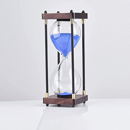 Sanduhr, Timer, Sanduhr, Sanduhr, Sanduhr, Sanduhr, Sanduhr, 30/45/60 Minuten, Glas-Sanduhr, Sanduhr, Basteln, Glas, Dekoration for Zuhause, Studium, Büro, kreatives Geschenk. (Farbe: A, Größe: 60 Min