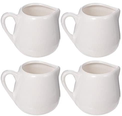 SHERCHPRY 4stücke Keramische Milchkännchen Mit Griff Multifunktionale Mini-milchbecher Für Restaurant Und Zuhause Leicht Und Praktisch Für Saucen Und Milch