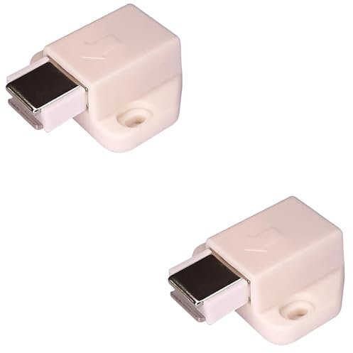 cyclingcolors 2x chiusura Calamita Magnetica Porta per Ante push pull mobili Scorrevole Scatto, bianco