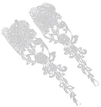 PACKOVE Hochzeit Spitzenhandschuhe Braut Fingerlose Handschuhe Spitze Brauthandschuhe Ellenbogenlang Mode