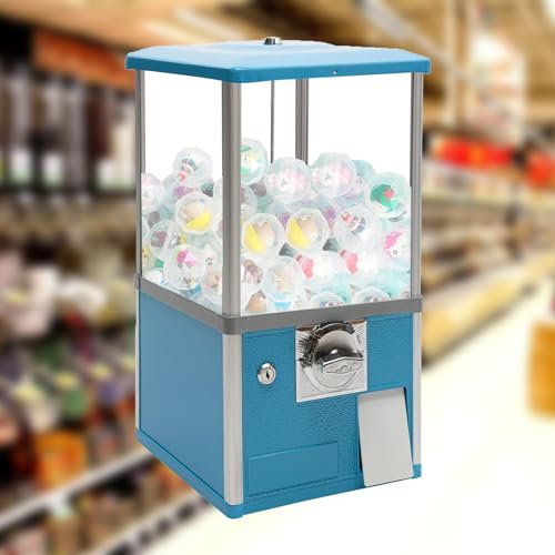 KYZTMHC Kids Gumball Machine Capsule Vending Machine Vending Machines for Business Automatic Candy Dispenser Prize Machine (Color : Blue)