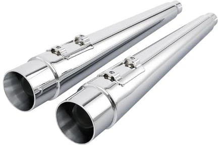 Schalldämpfer Auspuffrohr Für Harley Für Bagger Für Touring Für Electra Für Glide Für Road King Für Road Für Glide 95-16 Motorrad 4 Megaphon Slip-On Schalldämpfer Auspuff (Color : 2)