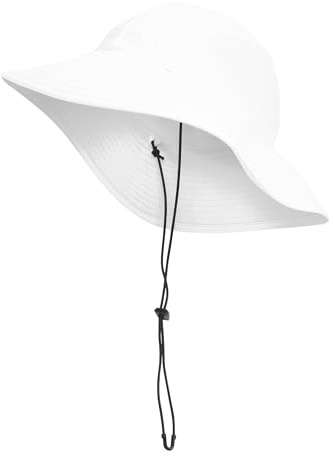 The North Face Women's Horizon Breeze Brimmer Hat - UPF 40+ Sun Bucket Hat for Hiking & Fishing, Moisture-Wicking, Chin Strap, TNF White, Large/X-Large