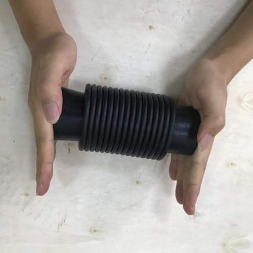 Ø32mm Ø40mm Ø50mm Ø75mm Ø90mm Ø100mm Ø110mm Universal Faltenbalg aus Gummi Faltenbalg aus Gummi Gummibalg Teile und Zubehör für Boote und Mit zwei Klemmen U-Gelenk WC-Anschlüsse (Ø75mm-lang 300mm)