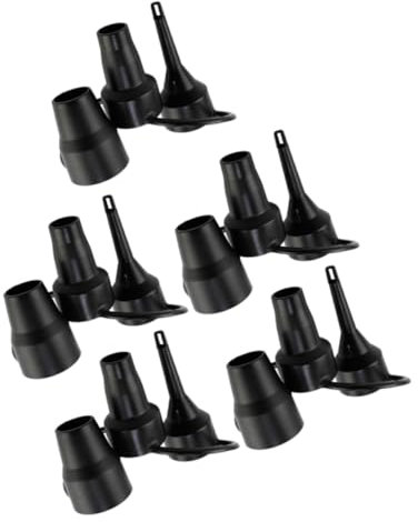 NULYLU 5 Sets Air Bed Pump Nozzles Plastic Air Pump Attachments Replacement Nozzles for Inflatable Mattresses and Airbeds for Camping and Travel