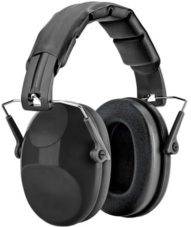 Zwfjcmsa Casque Antibruit Réglable pour Enfants - Protection Auditive - pour Dormir - Noir