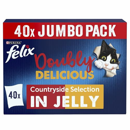 FELIX Doubly Delicious Countryside Selection in Jelly Wet Cat Food 40x85g